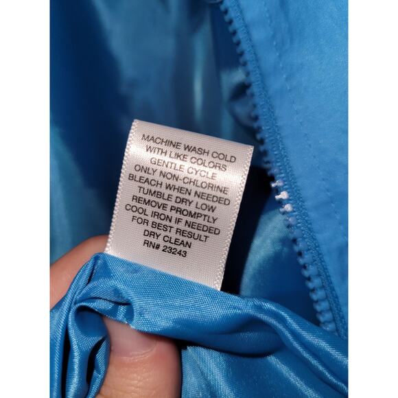 New York & Company Blue Full Zip Jacket NYC Size Medium - Picture 8 of 12